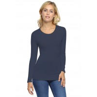 T-shirt ras du cou manches longues en modal KATY05