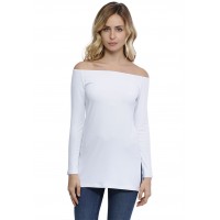 T-shirt long épaules nues en modal LANA