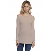 T-shirt long épaules nues en modal LANA