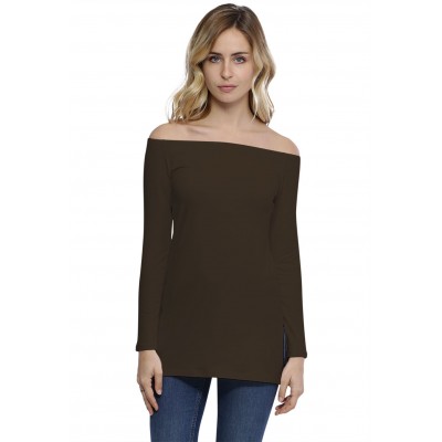 T-shirt long épaules nues en modal LANA