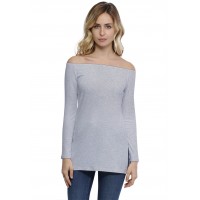 T-shirt long épaules nues en modal LANA