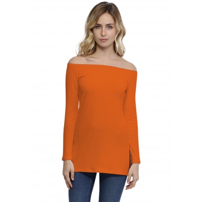 T-shirt long épaules nues en modal LANA