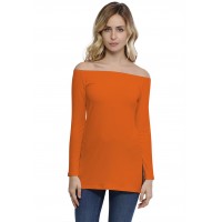 T-shirt long épaules nues en modal LANA