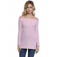 T-shirt long épaules nues en modal LANA