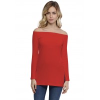 T-shirt long épaules nues en modal LANA