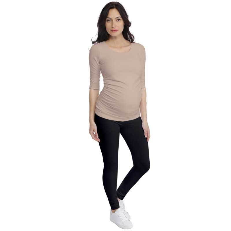 T-shirt de grossesse col rond en modal PAQUERETTE T-shirt de grossesse col rond en modal PAQUERETTE