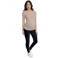 T-shirt de grossesse col rond en modal PAQUERETTE