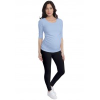 T-shirt de grossesse col rond en modal PAQUERETTE