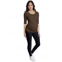 T-shirt de grossesse col rond en modal PAQUERETTE