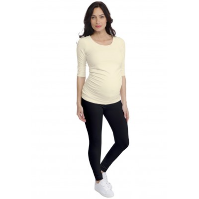 T-shirt de grossesse col rond en modal PAQUERETTE