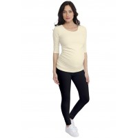 T-shirt de grossesse col rond en modal PAQUERETTE