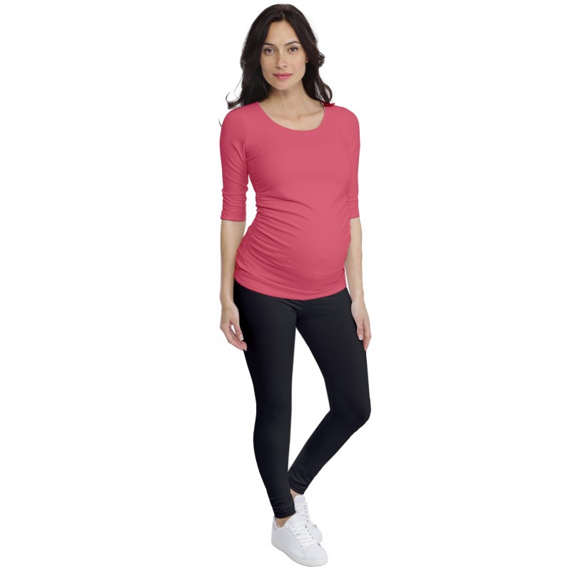 T-shirt de grossesse col rond en modal PAQUERETTE T-shirt de grossesse col rond en modal PAQUERETTE