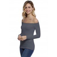 T-shirt épaules nues en modal MANOLO05