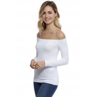 T-shirt épaules nues en modal MANOLO05