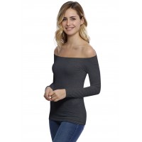 T-shirt épaules nues en modal MANOLO05