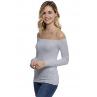 T-shirt épaules nues en modal MANOLO05