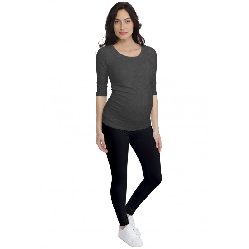 T-shirt de grossesse col rond en modal PAQUERETTE T-shirt de grossesse col rond en modal PAQUERETTE