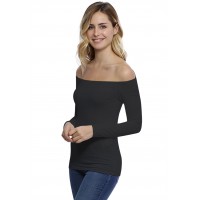 T-shirt épaules nues en modal MANOLO05