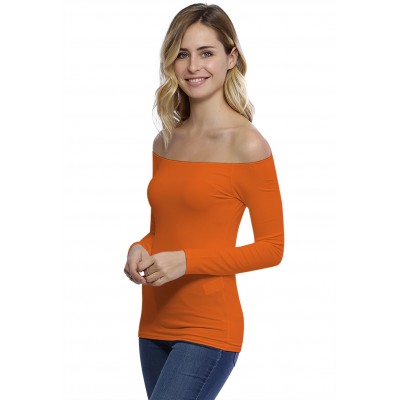 T-shirt épaules nues en modal MANOLO05