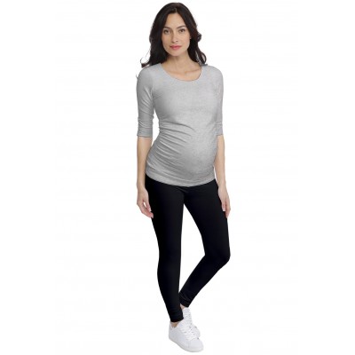T-shirt de grossesse col rond en modal PAQUERETTE