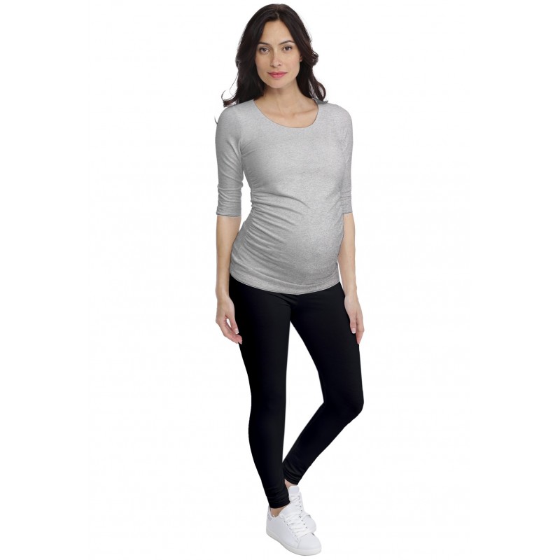 T-shirt de grossesse col rond en modal PAQUERETTE T-shirt de grossesse col rond en modal PAQUERETTE