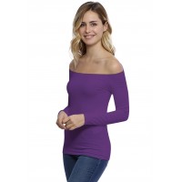T-shirt épaules nues en modal MANOLO05
