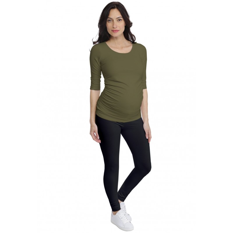 T-shirt de grossesse col rond en modal PAQUERETTE T-shirt de grossesse col rond en modal PAQUERETTE