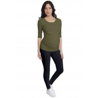 T-shirt de grossesse col rond en modal PAQUERETTE