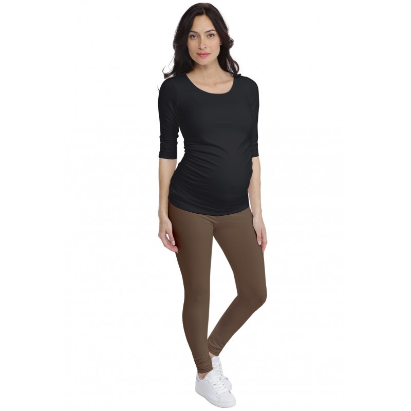T-shirt de grossesse col rond en modal PAQUERETTE T-shirt de grossesse col rond en modal PAQUERETTE