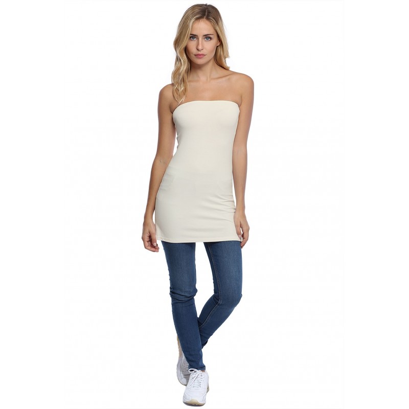 Bustier bandeau long en modal TUBE02 Bustier bandeau long en modal TUBE02