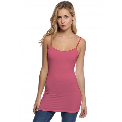 Débardeur long fines bretelles en modal ALISON02