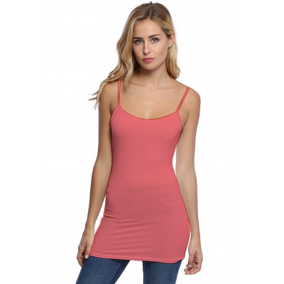 Débardeur long fines bretelles en modal ALISON02