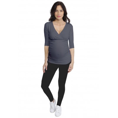 T-shirt cache-coeur de grossesse en modal LYS