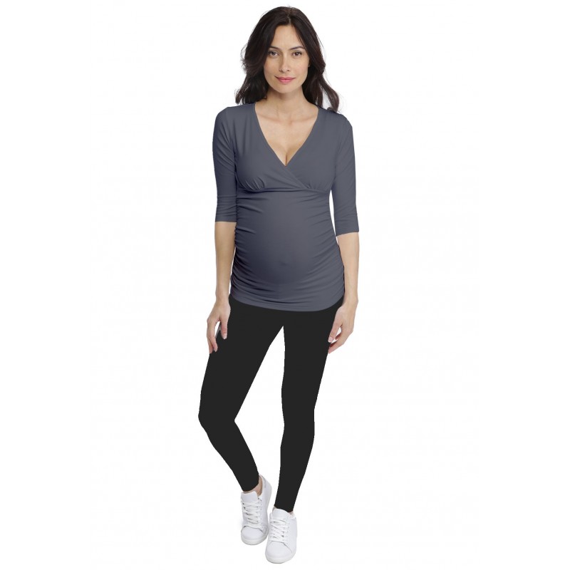T-shirt cache-coeur de grossesse en modal LYS T-shirt cache-coeur de grossesse en modal LYS