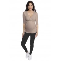 T-shirt cache-coeur de grossesse en modal LYS