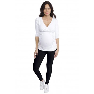 T-shirt cache-coeur de grossesse en modal LYS