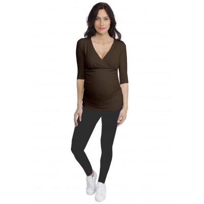 T-shirt cache-coeur de grossesse en modal LYS
