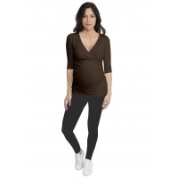 T-shirt cache-coeur de grossesse en modal LYS