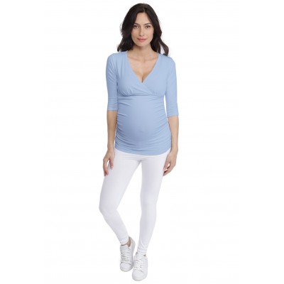 T-shirt cache-coeur de grossesse en modal LYS