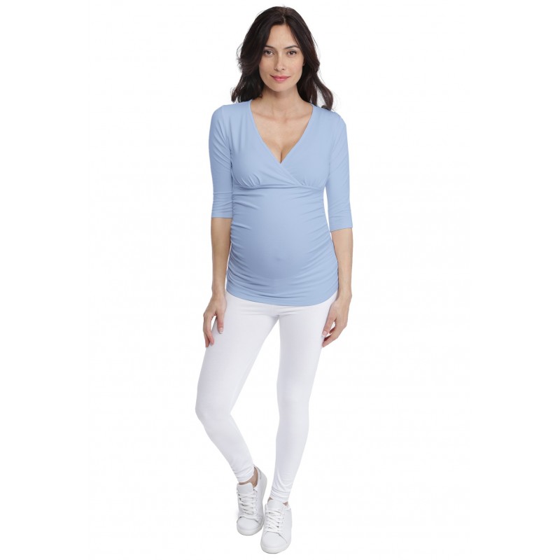 T-shirt cache-coeur de grossesse en modal LYS T-shirt cache-coeur de grossesse en modal LYS