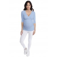 T-shirt cache-coeur de grossesse en modal LYS
