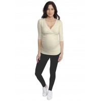 T-shirt cache-coeur de grossesse en modal LYS