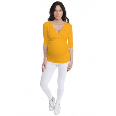 T-shirt cache-coeur de grossesse en modal LYS