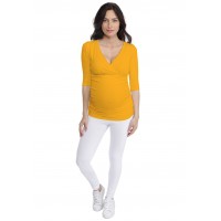 T-shirt cache-coeur de grossesse en modal LYS