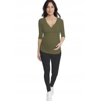 T-shirt cache-coeur de grossesse en modal LYS