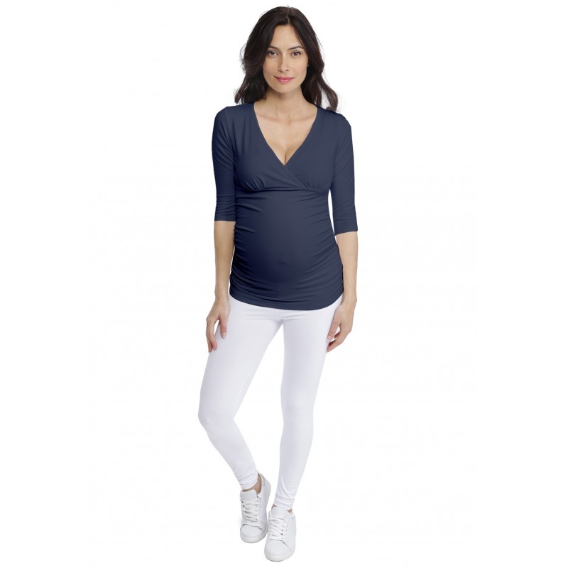 T-shirt cache-coeur de grossesse en modal LYS T-shirt cache-coeur de grossesse en modal LYS