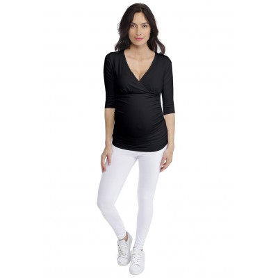 T-shirt cache-coeur de grossesse en modal LYS