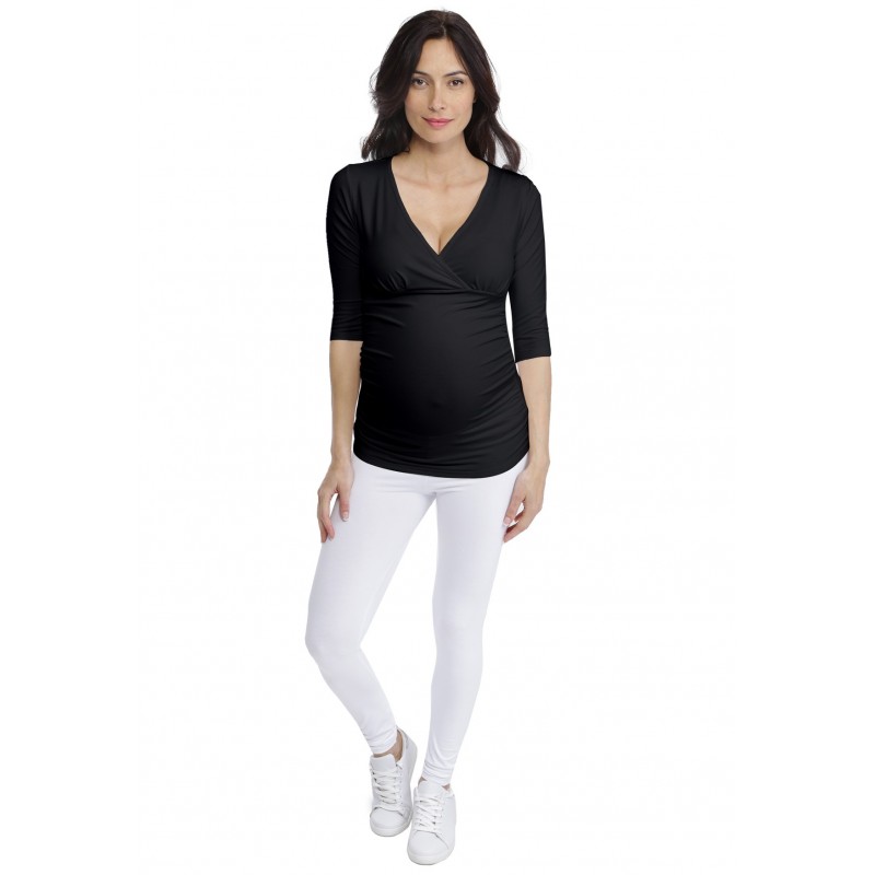 T-shirt cache-coeur de grossesse en modal LYS T-shirt cache-coeur de grossesse en modal LYS