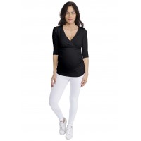 T-shirt cache-coeur de grossesse en modal LYS