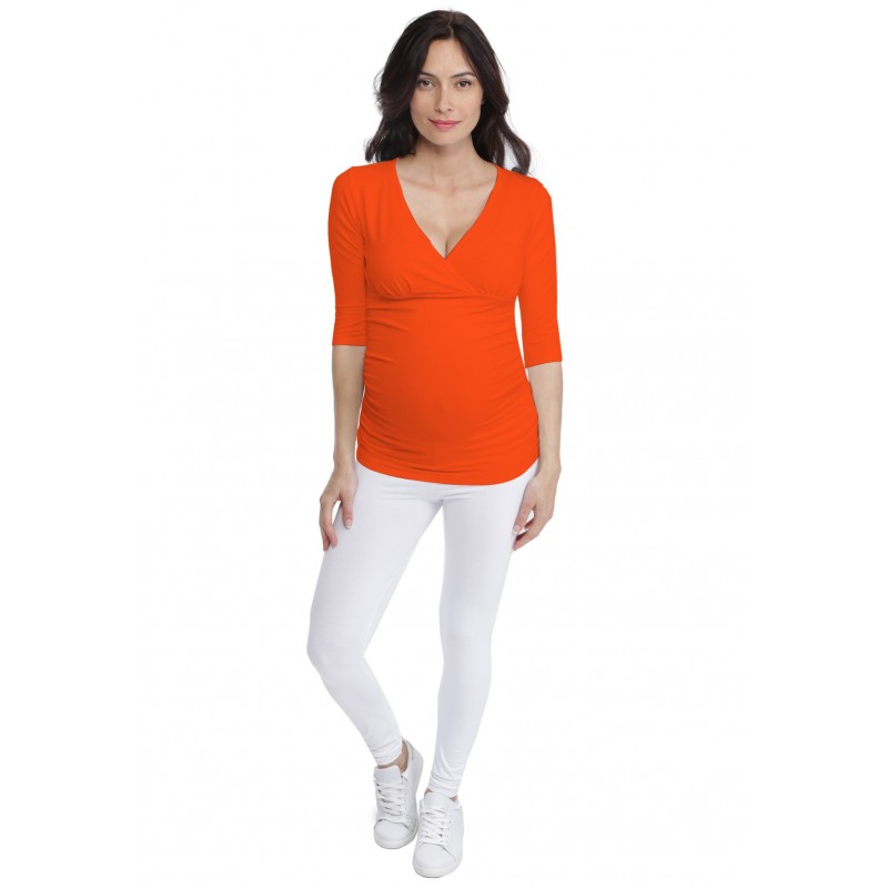 T-shirt cache-coeur de grossesse en modal LYS T-shirt cache-coeur de grossesse en modal LYS